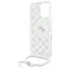 Karl Lagerfeld IML Crossbody Monogram Karl & Choupette Head Back Cover hoesje met MagSafe voor Apple iPhone 16 Pro Max - Transparant 6