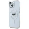 Karl Lagerfeld IML Metal Karl Head Back Cover hoesje met MagSafe voor Apple iPhone 15 - Wit 2