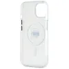 Karl Lagerfeld IML Metal Karl Head Back Cover hoesje met MagSafe voor Apple iPhone 15 - Wit 7