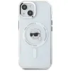 Karl Lagerfeld IML Metal Karl Head Back Cover hoesje met MagSafe voor Apple iPhone 15 Plus - Wit 3