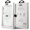 Karl Lagerfeld IML Metal Karl Head Back Cover hoesje met MagSafe voor Apple iPhone 15 Plus - Wit 8