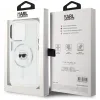Karl Lagerfeld IML Metal Karl Head Back Cover hoesje met MagSafe voor Apple iPhone 15 Pro - Wit 8