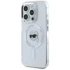 Karl Lagerfeld IML Metal Karl Head Back Cover hoesje met MagSafe voor Apple iPhone 15 Pro Max - Wit 2