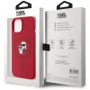 Karl Lagerfeld Silicone Karl & Choupette Heads Ring Back Cover hoesje met MagSafe voor Apple iPhone 15 - Rood 8