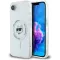 Karl Lagerfeld IML Metal Choupette Head Back Cover hoesje met MagSafe voor Apple iPhone 17e/16e - Wit