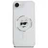 Karl Lagerfeld IML Metal Choupette Head Back Cover hoesje met MagSafe voor Apple iPhone 17e/16e - Wit 3