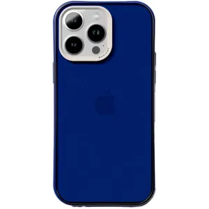Nudient Form Back Cover hoesje voor Apple iPhone 14 Pro Max - Transparant/Blauw