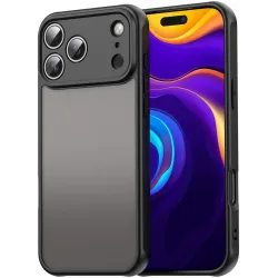 Phonesta AirFrost Back Cover hoesje voor Apple iPhone 17 Pro Max - Mat Zwart