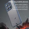 Phonesta AirFrost Back Cover hoesje voor Motorola Edge 60 / Edge 60 Fusion - Mat Blauw 2