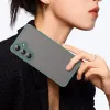 Phonesta AirFrost Back Cover hoesje voor Samsung Galaxy S25 FE - Mat Groen 2