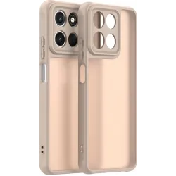 Phonesta AirFrost Back Cover hoesje voor Motorola Moto G57 Power - Mat Sandstone Beige