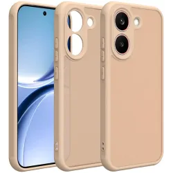 Phonesta AirFrost Back Cover hoesje voor Xiaomi Poco X8 Pro - Mat Sandstone Beige