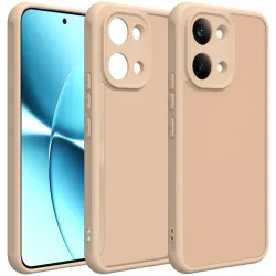 Phonesta AirFrost Back Cover hoesje voor Xiaomi Poco X8 Pro Max - Mat Sandstone Beige