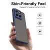 Phonesta AirFrost Back Cover hoesje voor Motorola Edge 70 Fusion - Mat Blauw 1