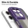 Phonesta AirFrost Back Cover hoesje voor Motorola Moto G87/G77/G76 - Mat Paars 5