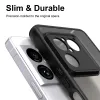 Phonesta AirFrost Back Cover hoesje voor Sony Xperia 1 VIII - Mat Zwart 5