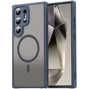 Phonesta AirFrost Back Cover hoesje met MagSafe voor Samsung Galaxy S25 Ultra - Mat Blauw
