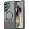 Phonesta AirFrost Back Cover hoesje met MagSafe voor Samsung Galaxy S25 Ultra - Mat Groen
