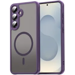 Phonesta AirFrost Back Cover hoesje met MagSafe voor Samsung Galaxy S24 FE - Mat Paars