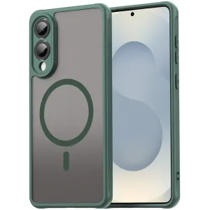 Phonesta AirFrost Back Cover hoesje met MagSafe voor Samsung Galaxy S25 Edge - Mat Groen