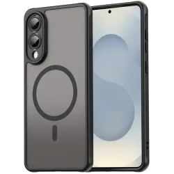 Phonesta AirFrost Back Cover hoesje met MagSafe voor Samsung Galaxy S25 Edge - Mat Zwart