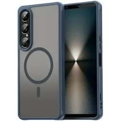 Phonesta AirFrost Back Cover hoesje met MagSafe voor Sony Xperia 1 VII - Mat Blauw