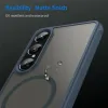 Phonesta AirFrost Back Cover hoesje met MagSafe voor Sony Xperia 1 VII - Mat Blauw 6