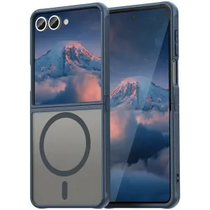 Phonesta AirFrost Back Cover hoesje met MagSafe voor Samsung Galaxy Z Flip 7 - Mat Blauw