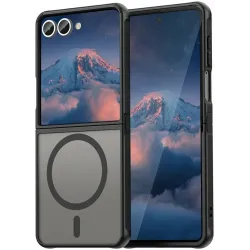 Phonesta AirFrost Back Cover hoesje met MagSafe voor Samsung Galaxy Z Flip 7 - Mat Zwart