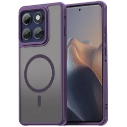 Phonesta AirFrost Back Cover hoesje met MagSafe voor Motorola Edge 60 Pro - Mat Paars