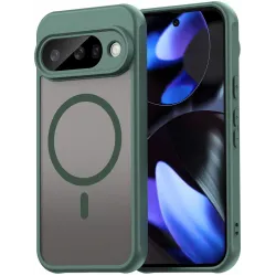 Phonesta AirFrost Back Cover hoesje met MagSafe voor Google Pixel 10 - Mat Groen