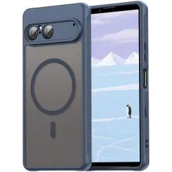 Phonesta AirFrost Back Cover hoesje met MagSafe voor Sony Xperia 10 VII - Mat Blauw