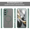 Phonesta AirFrost Back Cover hoesje met MagSafe voor Samsung Galaxy S25 FE - Mat Groen 2