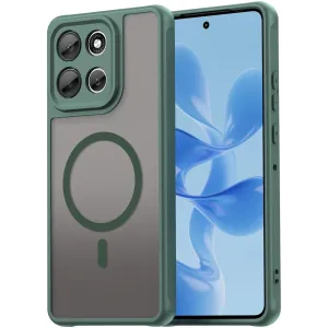 Phonesta AirFrost Back Cover hoesje met MagSafe voor Motorola Moto G86/G86 Power - Mat Groen