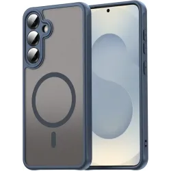 Phonesta AirFrost Back Cover hoesje met MagSafe voor Samsung Galaxy A36/A56 - Mat Blauw