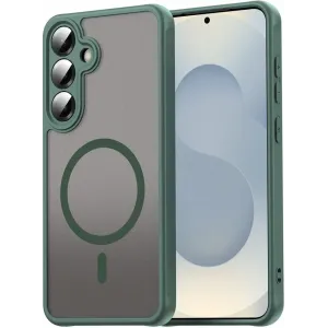 Phonesta AirFrost Back Cover hoesje met MagSafe voor Samsung Galaxy A36/A56 - Mat Groen