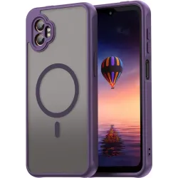 Phonesta AirFrost Back Cover hoesje met MagSafe voor Samsung Galaxy Xcover 7 Pro - Mat Paars