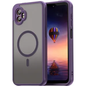 Phonesta AirFrost Back Cover hoesje met MagSafe voor Samsung Galaxy Xcover 7 Pro - Mat Paars