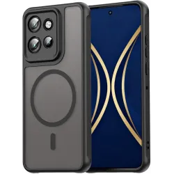 Phonesta AirFrost Back Cover hoesje met MagSafe voor Motorola Edge 60 Neo/Edge 50 Neo / ThinkPhone 25 - Mat Zwart