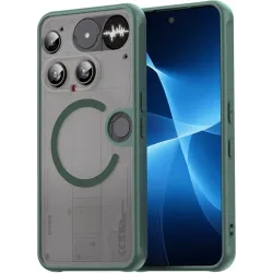 Phonesta AirFrost Back Cover hoesje met MagSafe voor Nothing Phone (3) - Mat Groen