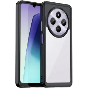 Phonesta Acrylic Hybrid Back Cover hoesje voor Xiaomi Redmi 14C / Xiaomi Poco C75 - Zwart