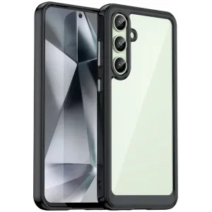 Phonesta Acrylic Hybrid Back Cover hoesje voor Samsung Galaxy S24 FE - Zwart