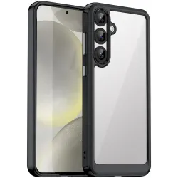 Phonesta Acrylic Hybrid Back Cover hoesje voor Samsung Galaxy S25 Plus/S24 Plus - Zwart