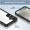 Phonesta Acrylic Hybrid Back Cover hoesje voor Samsung Galaxy S25/S24 - Zwart 6