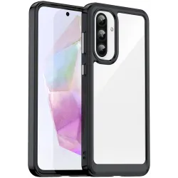 Phonesta Acrylic Hybrid Back Cover hoesje voor Samsung Galaxy A36/A56 - Zwart