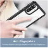 Phonesta Acrylic Hybrid Back Cover hoesje voor Samsung Galaxy A36/A56 - Zwart 4