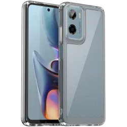 Phonesta Acrylic Hybrid Back Cover hoesje voor Motorola Moto G05 / Moto E15 - Transparant