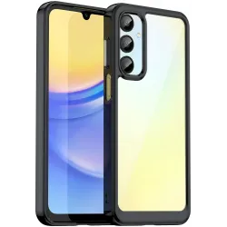 Phonesta Acrylic Hybrid Back Cover hoesje voor Samsung Galaxy A26 - Zwart