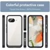 Phonesta Acrylic Hybrid Back Cover hoesje voor Google Pixel 9a - Zwart 8