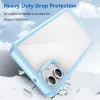 Phonesta Acrylic Hybrid Back Cover hoesje voor Samsung Galaxy A06 4G - Blauw 3